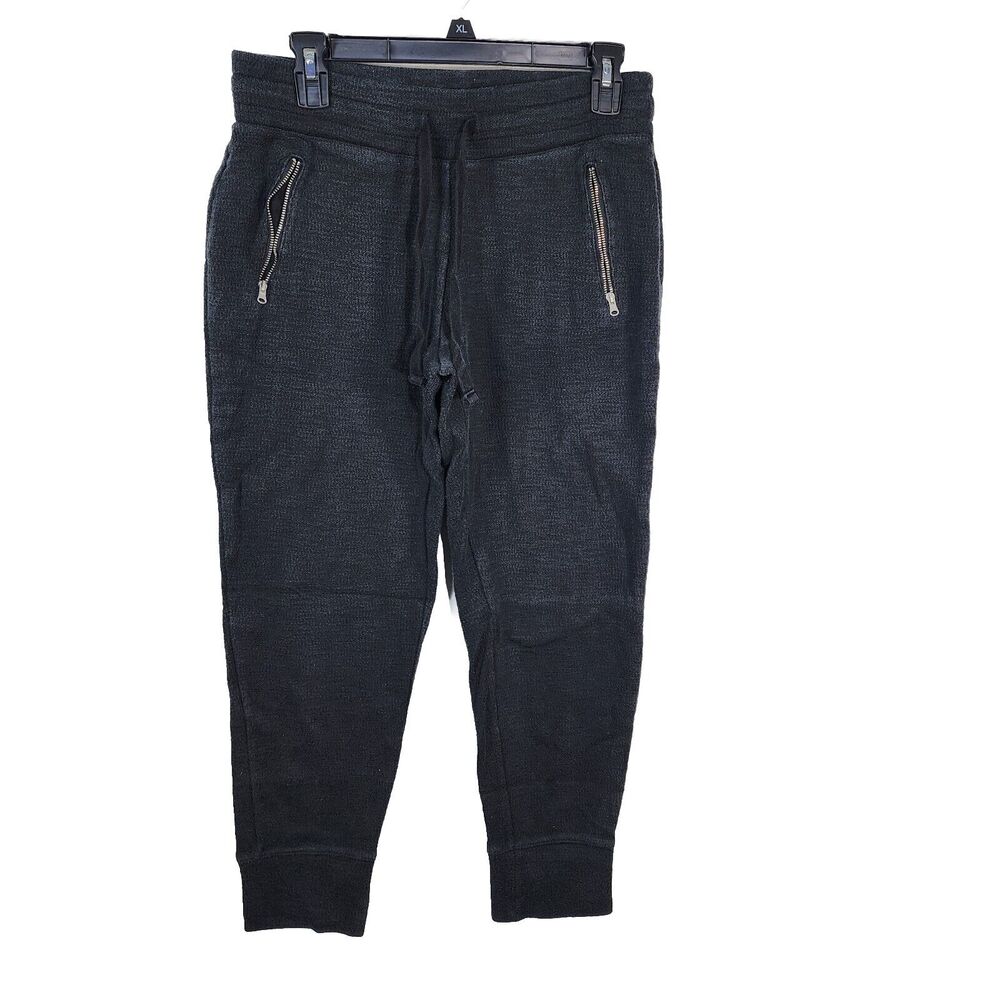 American Eagle Women Jogger Pants Medium Zip Pocket High Rise Drawstring Ankle